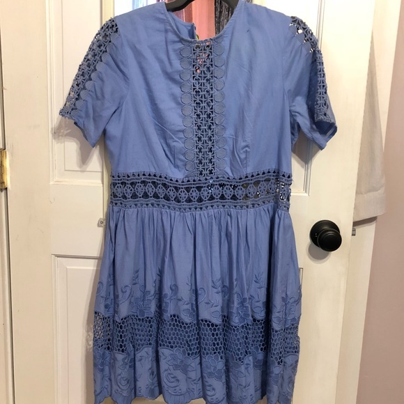 asos cornflower blue dress